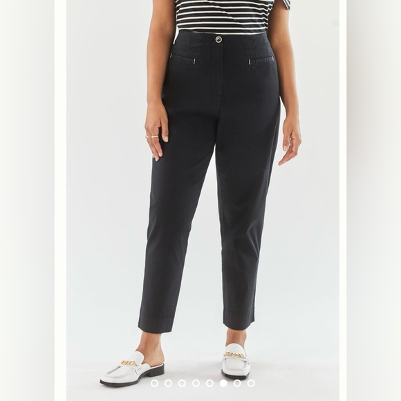 Maeve by Anthropologie Cigarette Pants-Size 6-Black - Picture 2 of 11